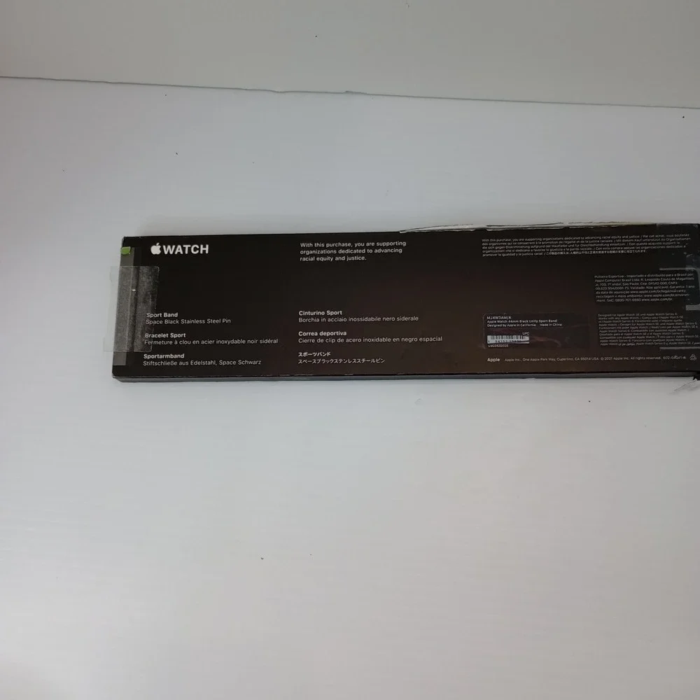 Apple Watch Black Unity Sport Band 44mm Genuine‎ OEM Red Green Black Open Boxed